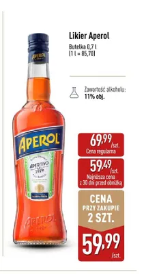 Likier Aperol promocja w Aldi