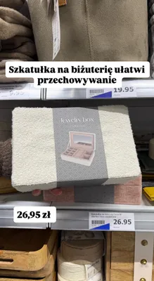 Szkatułka na biżuterię 25x16x7.8cm promocja w Action
