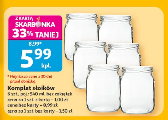 Komplet słoików promocja w Auchan