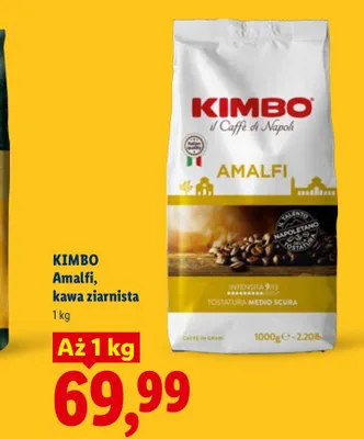 Kawa ziarnista Kimbo Amalfi promocja w Lidl