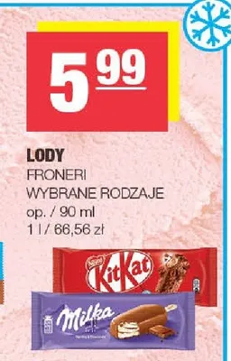 Lody Froneri promocja w SPAR
