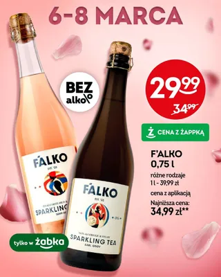 Napój bezalkoholowy musujący różne rodzaje promocja w Żabka