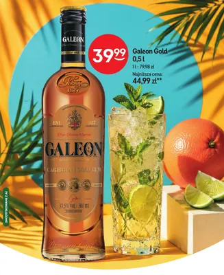 Rum Galeon Gold promocja w Żabka