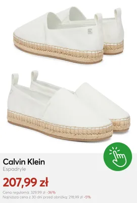 Espadryle Calvin Klein promocja w eobuwie.pl
