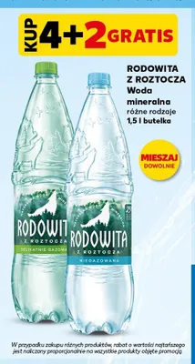 Woda mineralna Rodowita z Roztocza niegazowana promocja w Kaufland