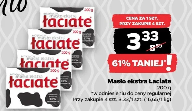 Masło ekstra 200 g promocja w Netto