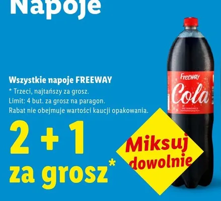 Napój gazowany Freeway Cola promocja w Lidl