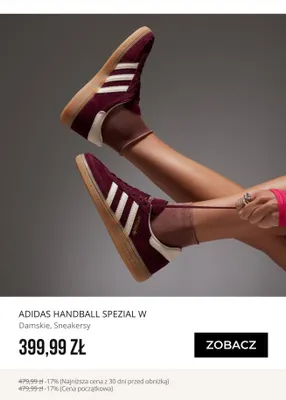 Sneakersy damskie Adidas Handball Spezial W promocja w Sizeer
