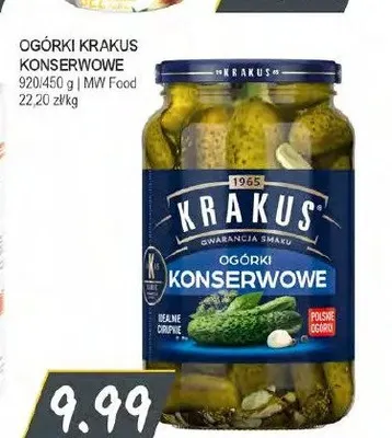 Ogórki konserwowe Krakus promocja w Słoneczko
