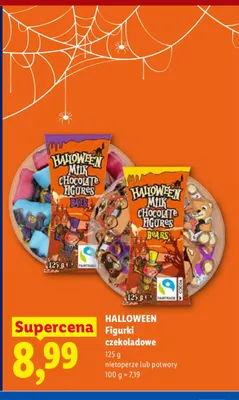 Figurki czekoladowe potwory Halloween promocja w Lidl