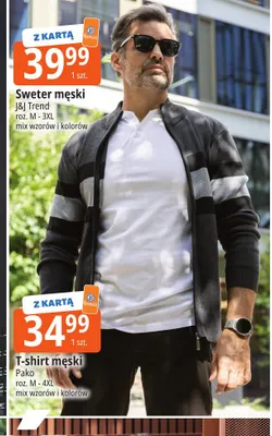 Sweter męski J & J Trend promocja w Leclerc