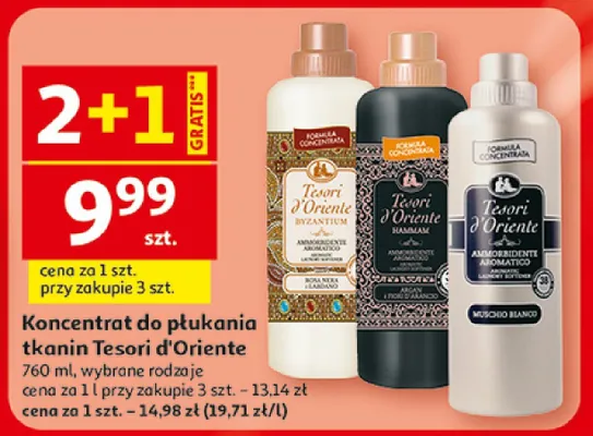 Koncentrat do płukania tkanin Tesori d'Oriente Byzantium promocja w Auchan