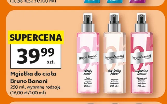 Mgiełka do ciała Bruno Banani promocja w Auchan