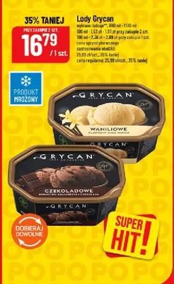 Lody czekoladowe Grycan promocja w POLOmarket