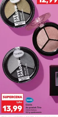 Cienie do powiek Trio bevola Smokey promocja w Kaufland