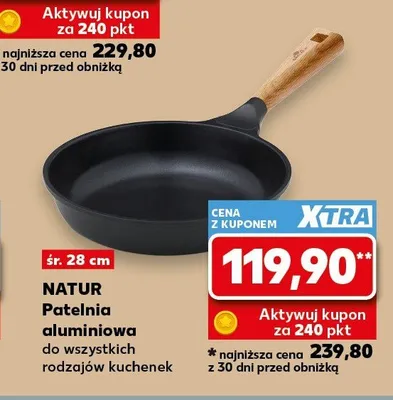 Patelnia aluminiowa Gerlach Natur śr. 28 cm promocja w Kaufland
