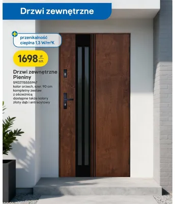 Drzwi zewnętrzne Pieniny promocja w Castorama