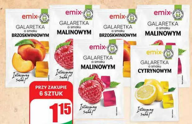 Galaretka malinowa  promocja w Dino