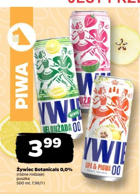 Piwo bezalkoholowe Żywiec Botanicals Melonżada 0,0% promocja w Netto
