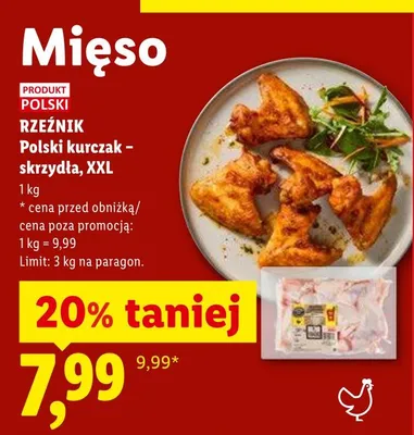 Kurczak skrzydła XXL promocja w Lidl