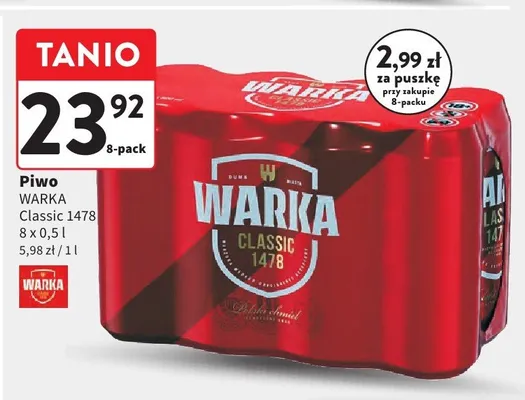 Piwo Classic 1478 promocja w Intermarche
