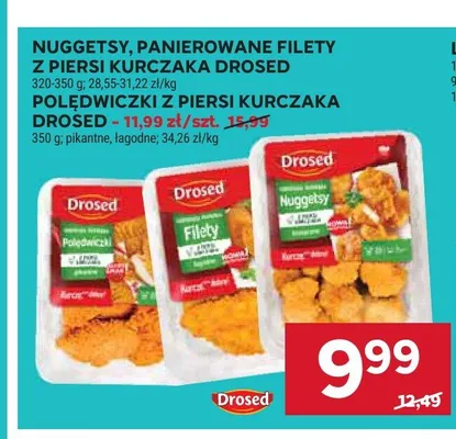 Panierowane filety z piersi kurczaka Drosed promocja w Stokrotka