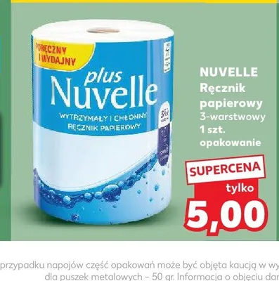 Ręcznik papierowy 3-warstwowy Nuvelle promocja w Kaufland