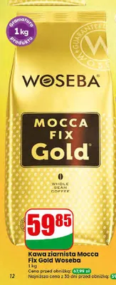 Kawa ziarnista Woseba Mocca Fix Gold promocja w Dino