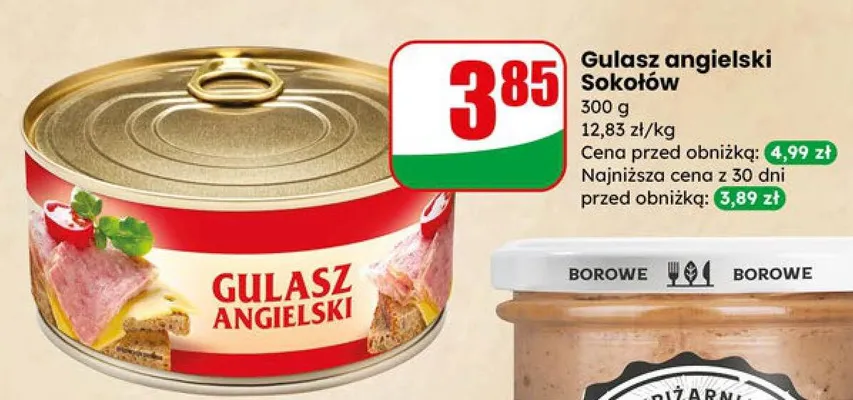 Gulasz angielski Sokołów promocja w Dino