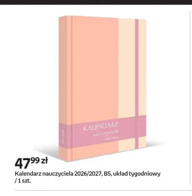 Kalendarz nauczyciela 2026/2027 B5 układ tygodniowy promocja w Empik