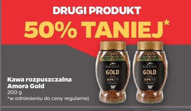 Kawa rozpuszczalna Amora Gold promocja w Netto