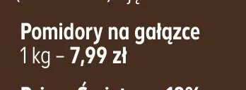 Pomidory na gałązce promocja w Kaufland