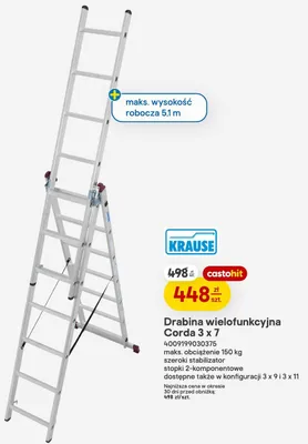 Drabina wielofunkcyjna Krause Corda 3x7 promocja w Castorama