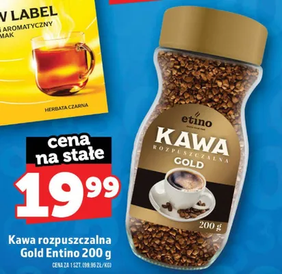 Kawa rozpuszczalna Gold Entino promocja w TOPAZ