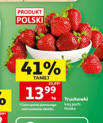 Truskawki polskie promocja w Auchan
