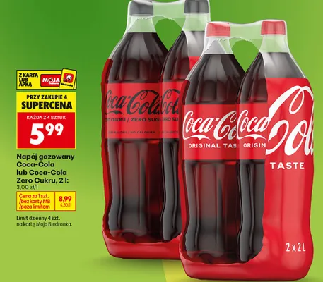 Napój gazowany zero cukru promocja w Biedronka