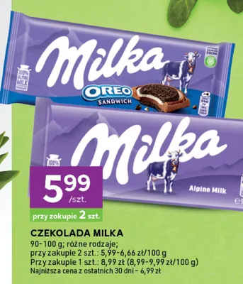 Czekolada różne rodzaje promocja w Stokrotka