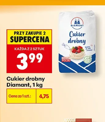 Cukier drobny Diamant promocja w Biedronka
