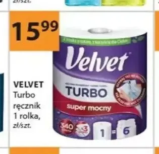 Ręcznik VELVET Turbo promocja w Drogerie Laboo