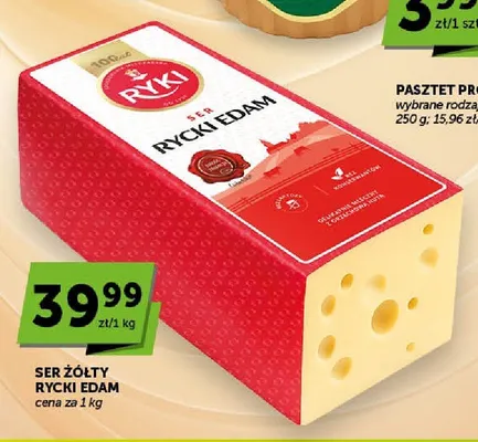 Ser żółty Rycki Edam promocja w Euro Sklep