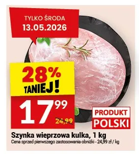 Szynka wieprzowa kulka polska promocja w Twój Market