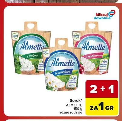 Serek Almette promocja w Carrefour Market