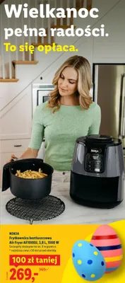 Frytkownica beztłuszczowa Air Fryer AF100EU, 3,8 L, 1500 W promocja w Lidl