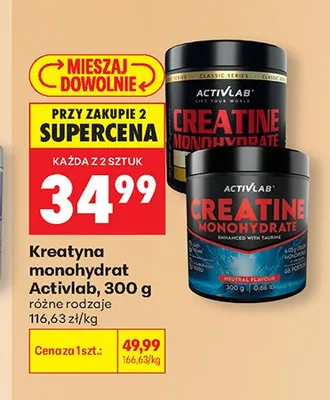 Kreatyna monohydrat Activlab promocja w Biedronka