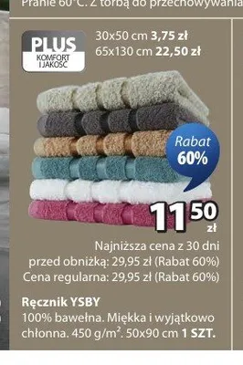 Ręcznik YSBY 50x90 cm promocja w Jysk