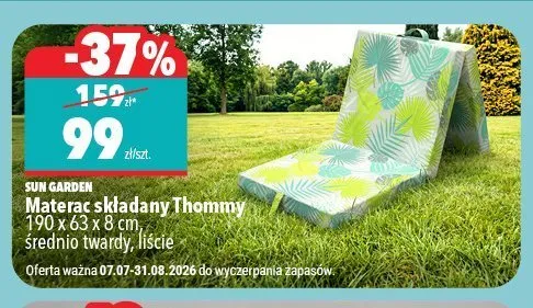 Materac składany Sun Garden Thommy promocja w Biedronka Home