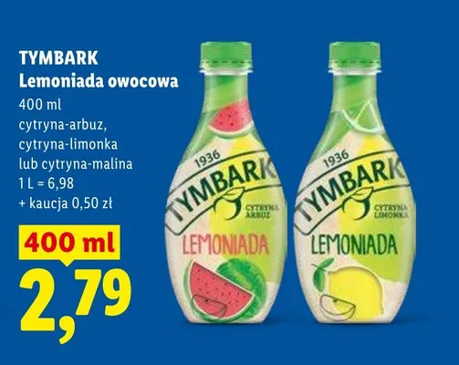 Lemoniada owocowa Tymbark promocja w Lidl