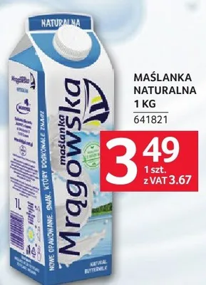 Maślanka naturalna promocja w Selgros