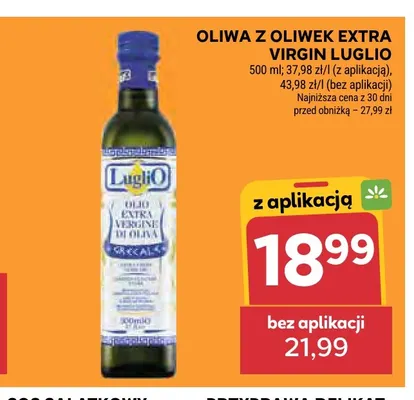 Oliwa z oliwek Extra Virgin Luglio promocja w Stokrotka