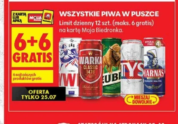 Piwo Żubr promocja w Biedronka